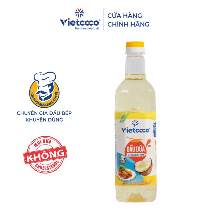 Dầu dừa Vietcoco cooking oil 1L - Dầu dừa nấu ăn từ Bến Tre