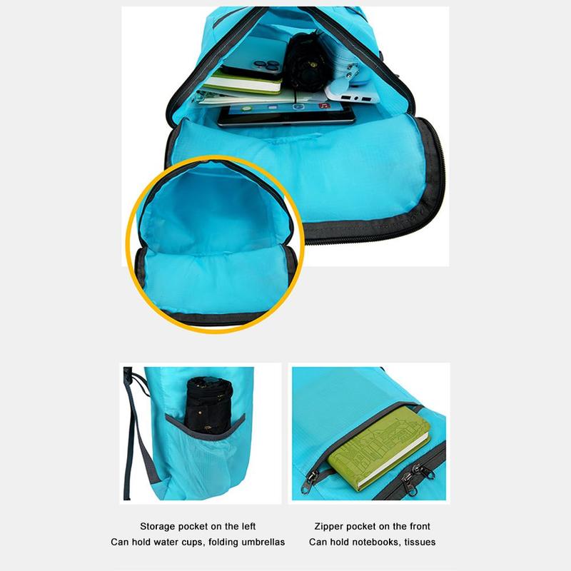 Product Introduction of Ultralight Foldable Waterproof Backpack Outdoor Hiking Bag Camping Sports Bag For Men Women T1E7 36