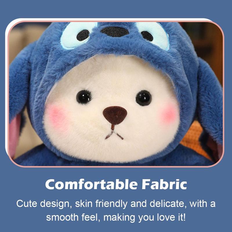 Product Introduction of Transforming Stitch Bear Plush Toy - Cute Lina Bear Stuffed Animal, Doll & Dinosaur Panda For K3F4 29