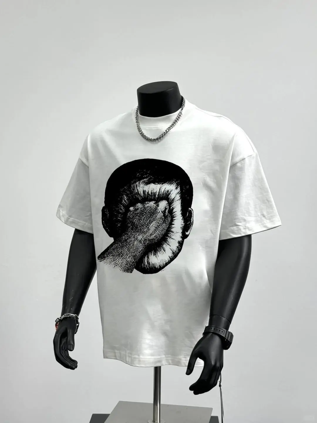 Áo thun cao cấp The Punch 260gsm in kts form rộng tay lỡ unisex nam nữ, tshirt oversized bo cổ dày dặn cotton 2 chiều