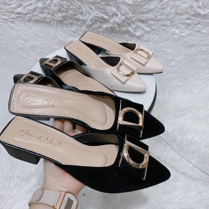Product Introduction of ( lùi 1-2 size) Giày sục nữ mũi nhọn nơ khóa D( sục nhon d) Shoes DéP 2