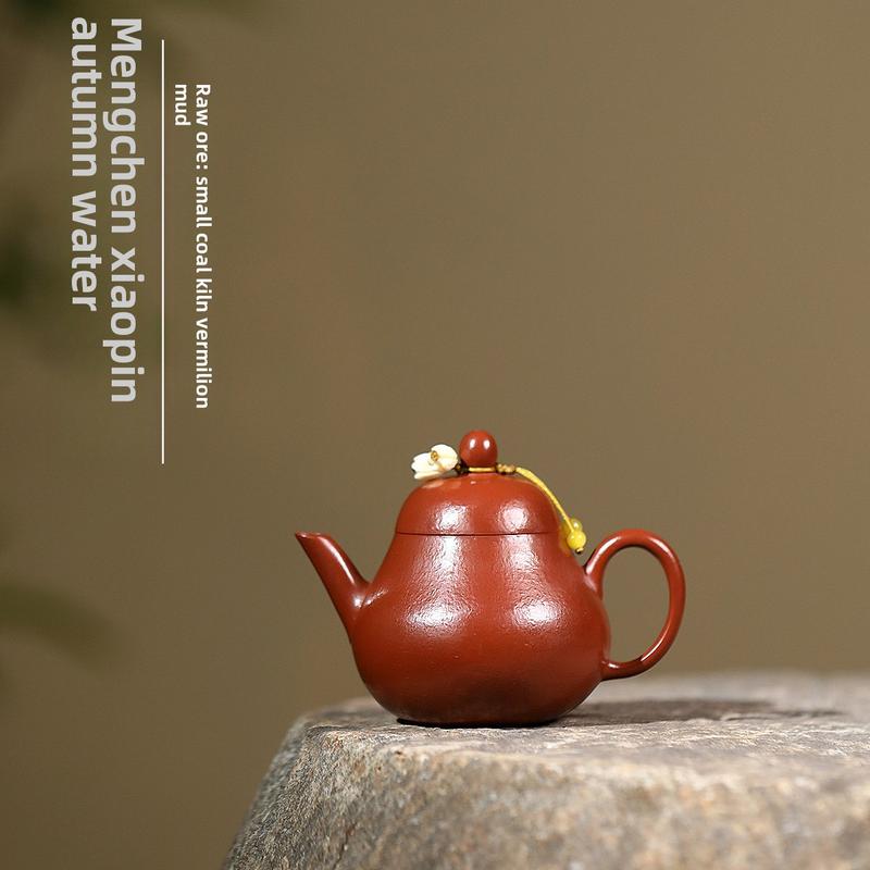 # Zisha Teapot# [Lifetime Fidelity] Yixing Zisha Teapot Pure Handmade Famous Authentic Tea Making Large and Small Capacity Tea Set Yixing Zisha Teapot Famous Handmade Raw Ore Small Coal Kiln Cinnabar Sand Small Autumn Water High-End Teapot 0