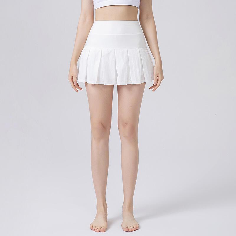 Product Introduction of Women's spring and summer running sports short cross sexy pleated tennis fitness skirt, half skirt 0
