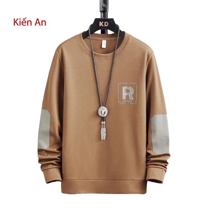 Áo thun tay dài form rộng nam nữ mẫu đẹp 2023 Menswear Cổ Tròn in R hàng Việt Nam - Hoodie Dài Tay Nhung