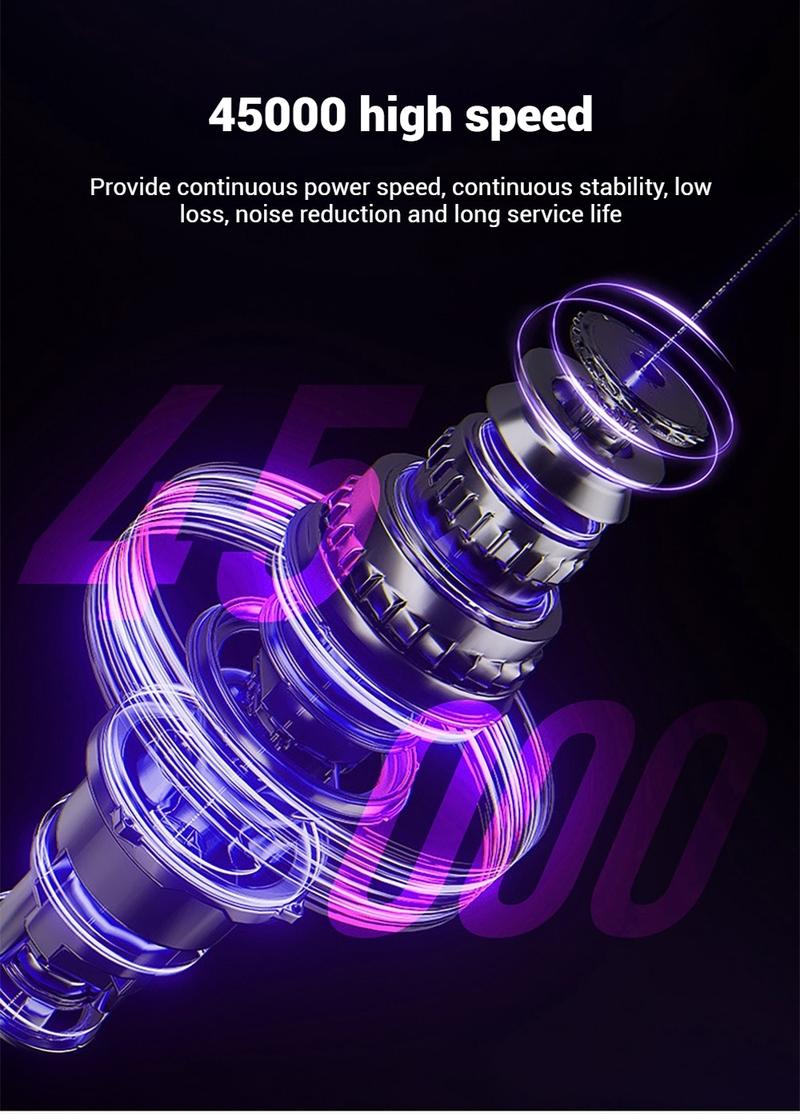 Product Introduction of 45000RPM Nail Drill Machine Electric Rechargeable Nail Sander for Gel Nails Polishing For Home Manicure Salon Portable Nail File Aluminum Acrylic 19