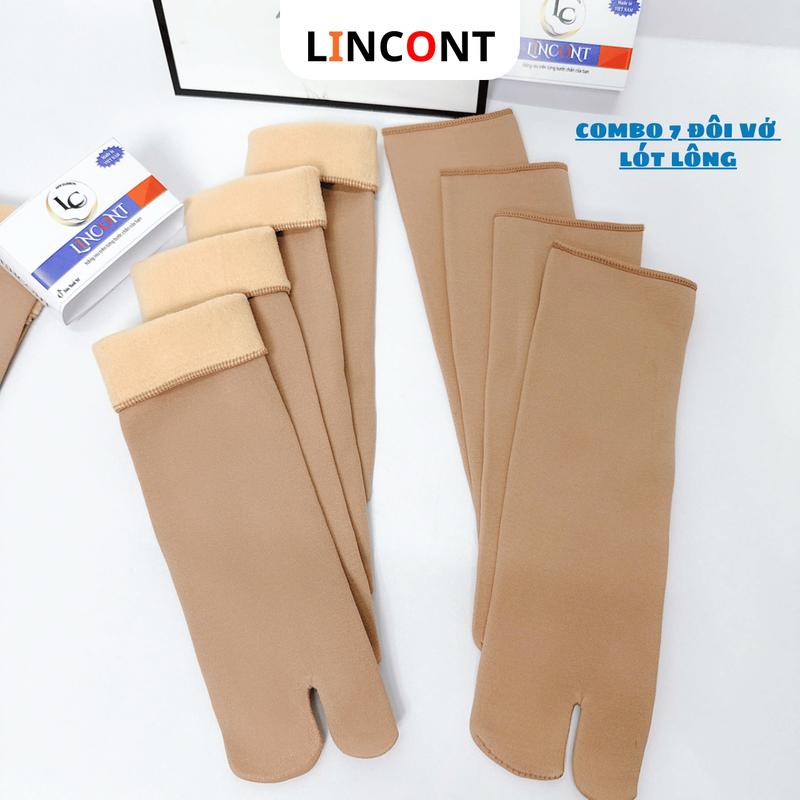 Combo 7 đôi tất vớ Nữ lót lông cừu dày mịn trên mắc cá (30cm), ủ kem chống nắng giữ ấm chân hàng dày đẹp