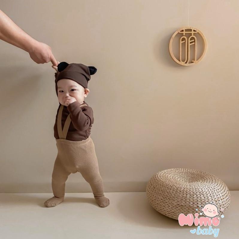 Quần tất yếm dài phong cách hàn quốc cho bé QA43 (0-24m) Mimo Baby