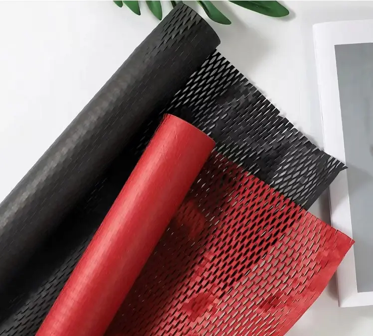 Giấy Lưới Tổ Ong - Cuộn 7.3m (Giấy Lưới Kéo Gói Hoa)