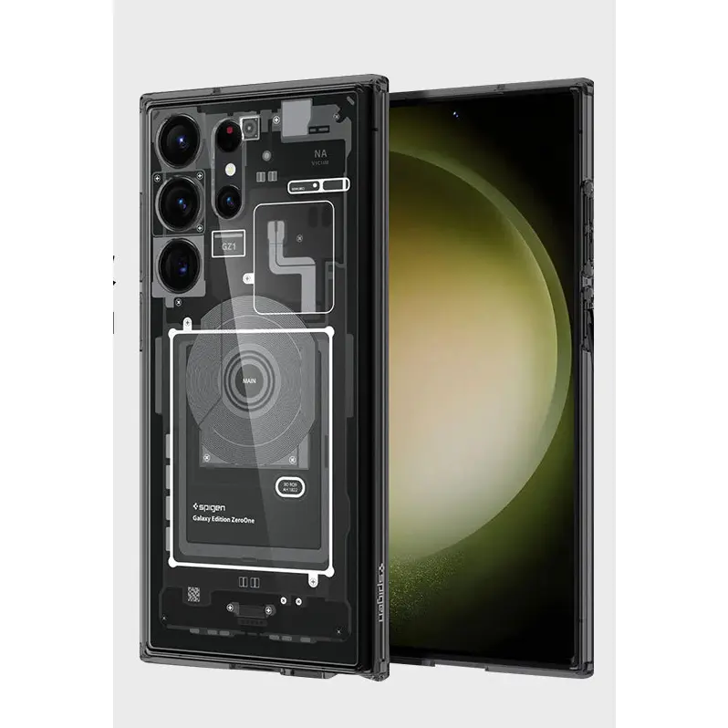 Ốp Lưng Spigen Ultra Hybrid Samsung S25 Ultra / S24 Ultra / S24 Plus/ S23 Ultra / S23 Plus / S22 Ultra Họa Tiết Linh Kiện Có Từ Tính Hỗ Trợ Sạc Không Dây