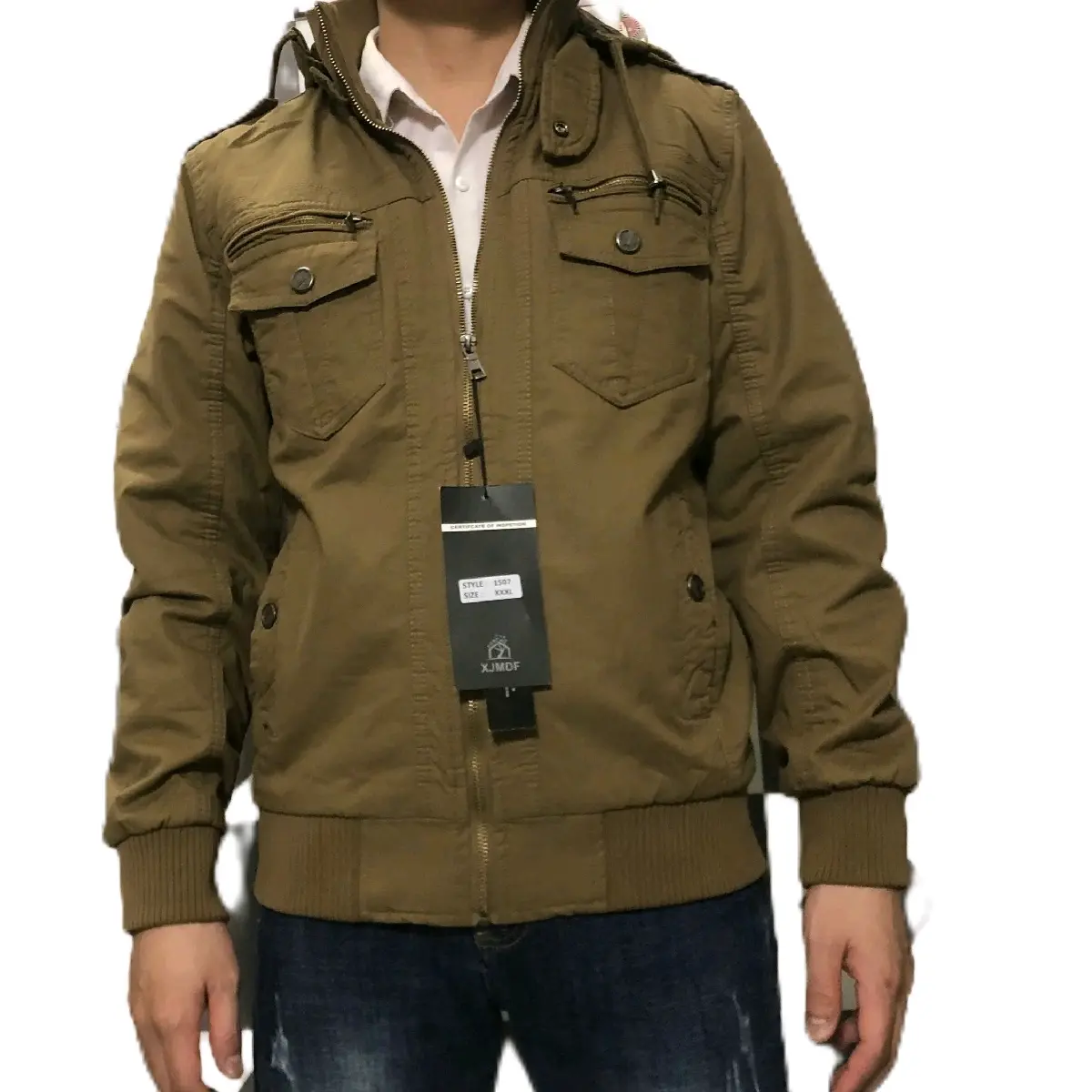 Áo khoác kaki nam trung niên cao cấp thời trang và hiện đại Menswear Jacket