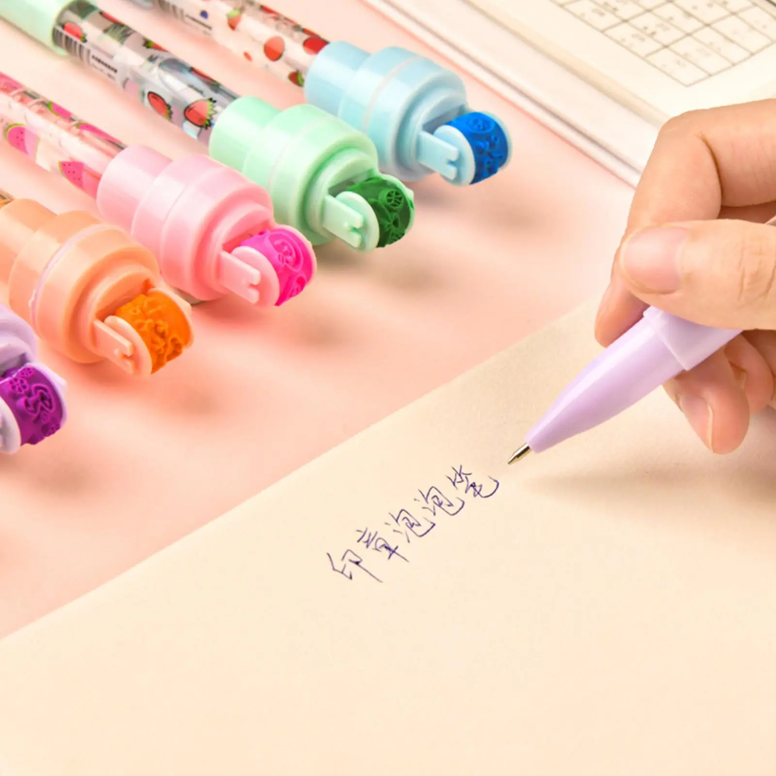 5 IN 1 Magic Bubble Pen Multi-function Bubble Ballpoint Pen Children Toys Ballpoint Fen Gift I4Q9