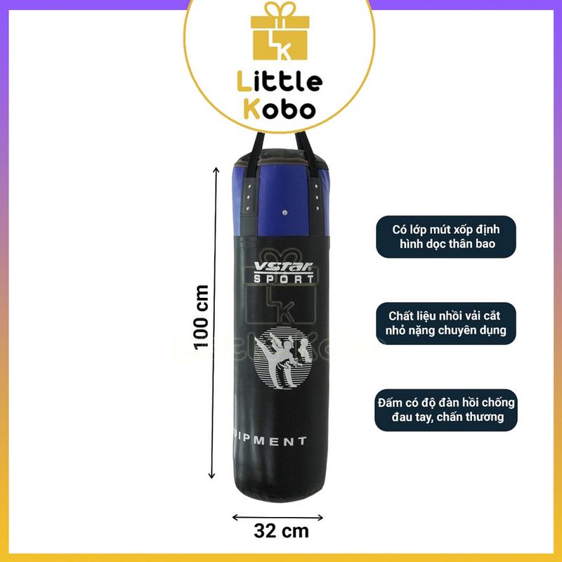Túi Bao Cát Đấm Bốc Vỏ Bao Vstar Sport Dày 3 Lớp Tập Võ MMA Boxing Muay Thái Phụ Kiện - Little Kobo 3