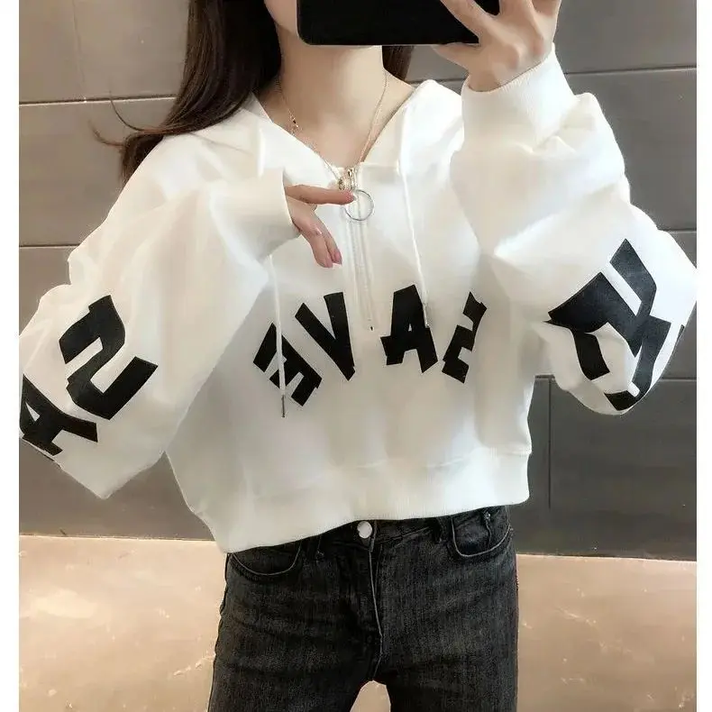 SAN (Gratis Ongkir COD) Save Croope Oversize Sweater Fleece Hoodie & Sweatshirt Fashion Wanita