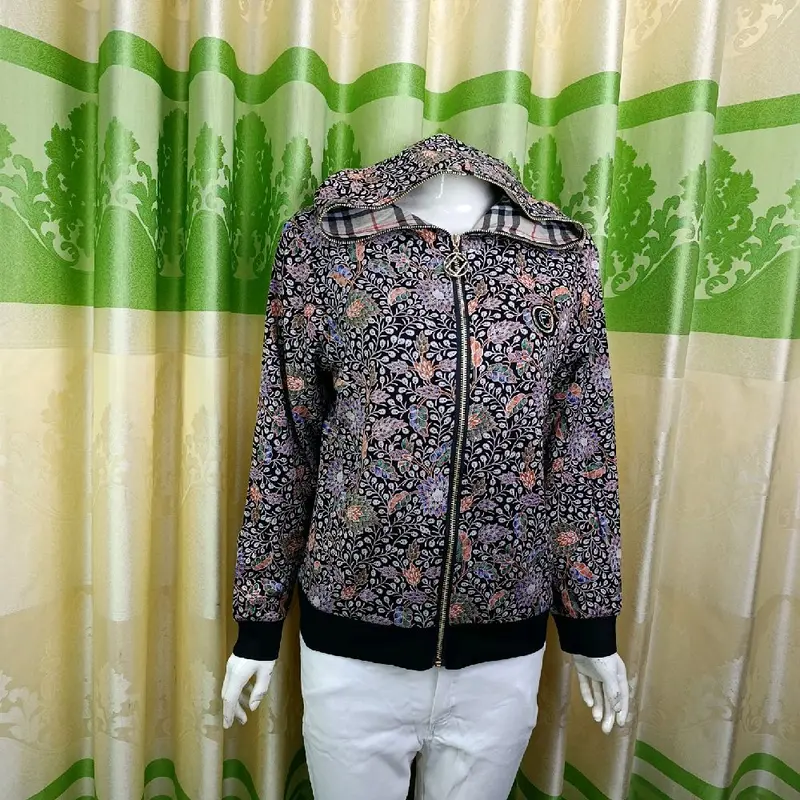 [Shop Ngoc Lợi] Ao khoát hoa hồng dâu hàng QC CC thiết kế thun cotton co giãn 2