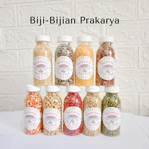 Biji Untuk Prakarya Kemasan Botol - Bahan Kolase untuk Tugas Sekolah