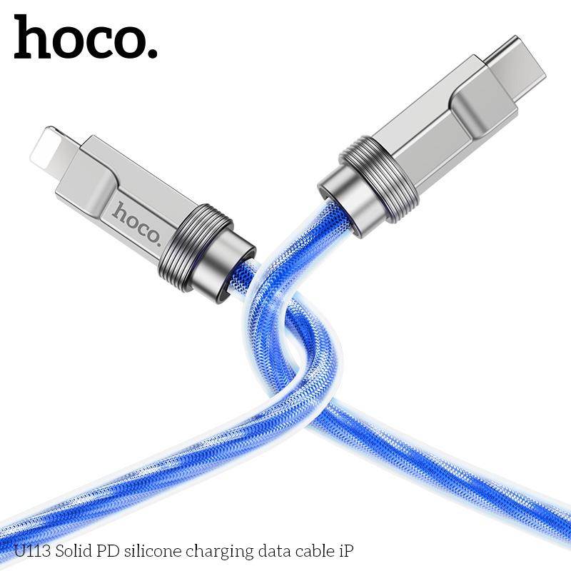 Product Introduction of Cáp Sạc Nhanh Hoco U113 Chân Type-C To Lightning Sạc Nhanh 20W Cho iPhone 8/X/Xs/Xsmax/11/12/13/14 Series, Cáp Bọc Silicon Bền Bỉ, Đầu Cắm Kim Loại Chắc Chắn, Bảo Hành 12 Tháng  Phụ Kiện Silicone 6