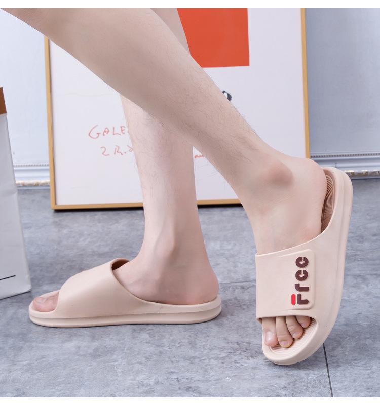 Product Introduction of 2025 New Home Casual and Comfortable Simple Daily Statement Slippers Four Seasons Universal Trendy Men and Women PVC Plastic Slippers 17