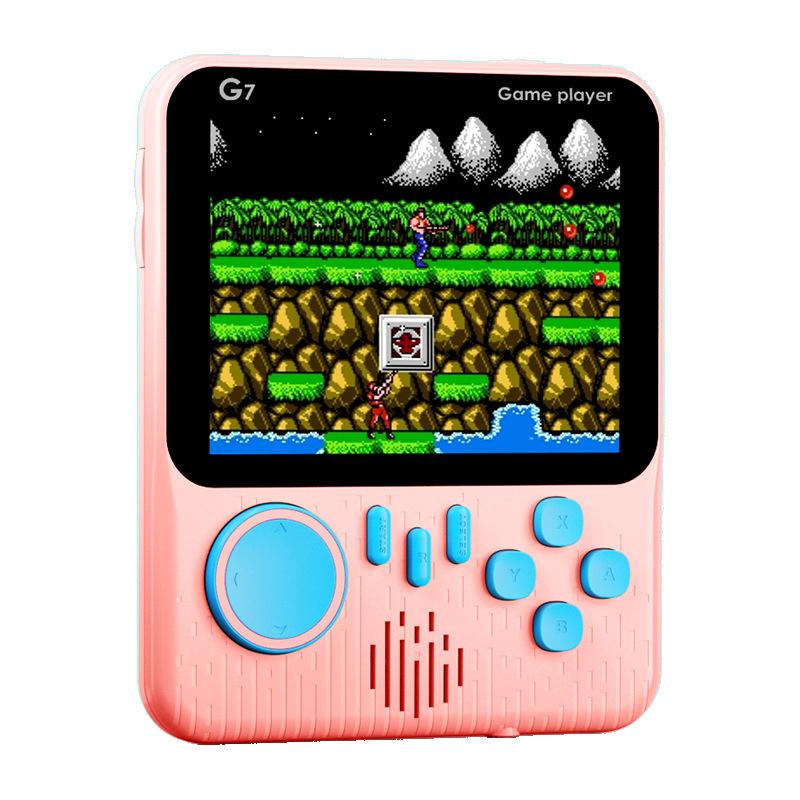 Máy Chơi Game cầm tay G7, Siêu Mỏng, Cầm Tay, Phong Cách Cổ Điển Hoài Cổ Máy thẻ trò chơi FC màu độ nét cao, 666-trong-1, Thích hợp cho trò chơi cầm tay 5