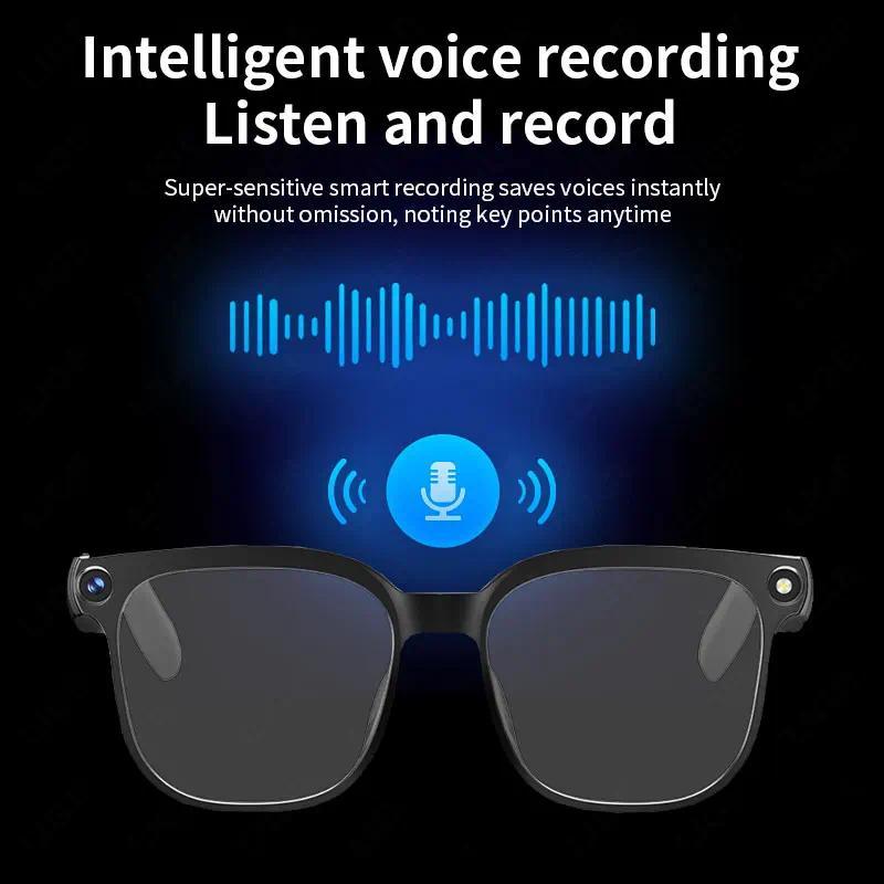 Smart Eyeglass 800W Camera Glasses AI Smart Glasses HD Shooting Video Record Call Glasses Waterproof Bluetooth Smart Sunglasses - Image 5