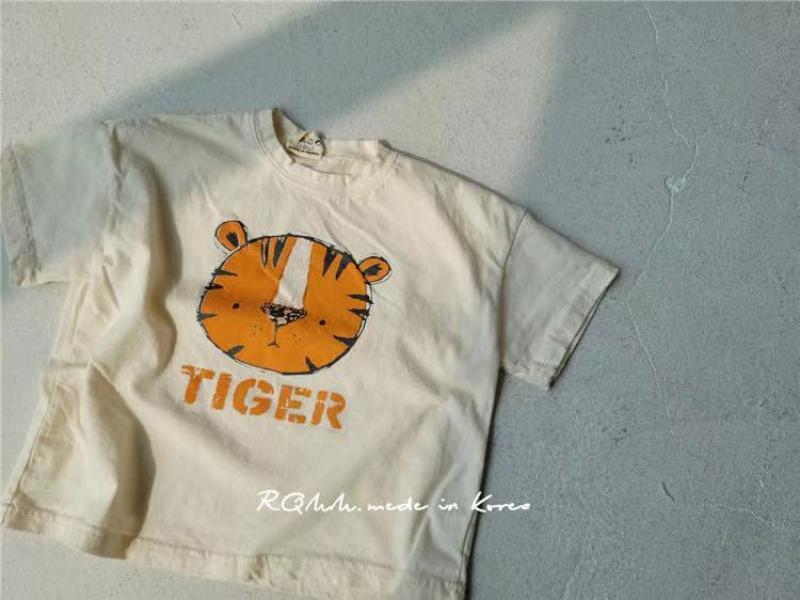 Product Introduction of Kemeja-t lengan pendek untuk kanak-kanak lelaki dan perempuan, Baju atasan kartun serba guna, kasual, Lengan separuh, pakaian bayi leher bulat, musim panas 0006 5