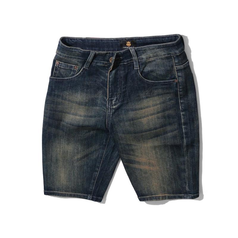 Quần short jean nam Mã TH1111 THFashion chất vải denim cao cấp co giãn  màu khói nhạt size 28 29 30 31 32 33 35 36 Menswear Có Túi Pants