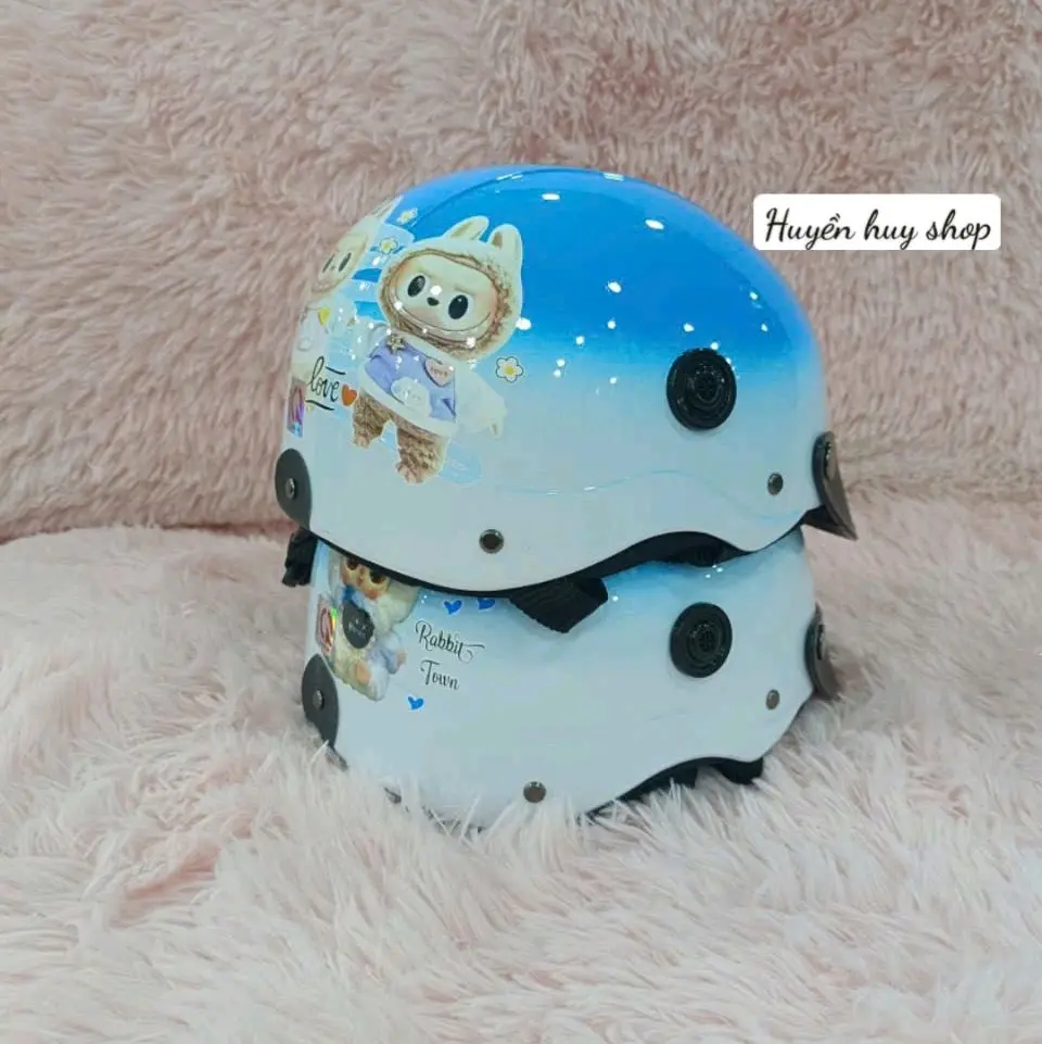 nón 1/2 hình labubu cute .baybitruy siêu đáng yêu. có nút thông gió.êm .thoáng. nam nữ đều đội được .nón người lớn.