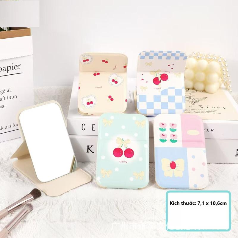 Product Introduction of Gương mini gấp gọn để bàn, bỏ túi tiện dụng, bao da họa tiết thú cưng xinh xắn GUONGDAMIX28 11