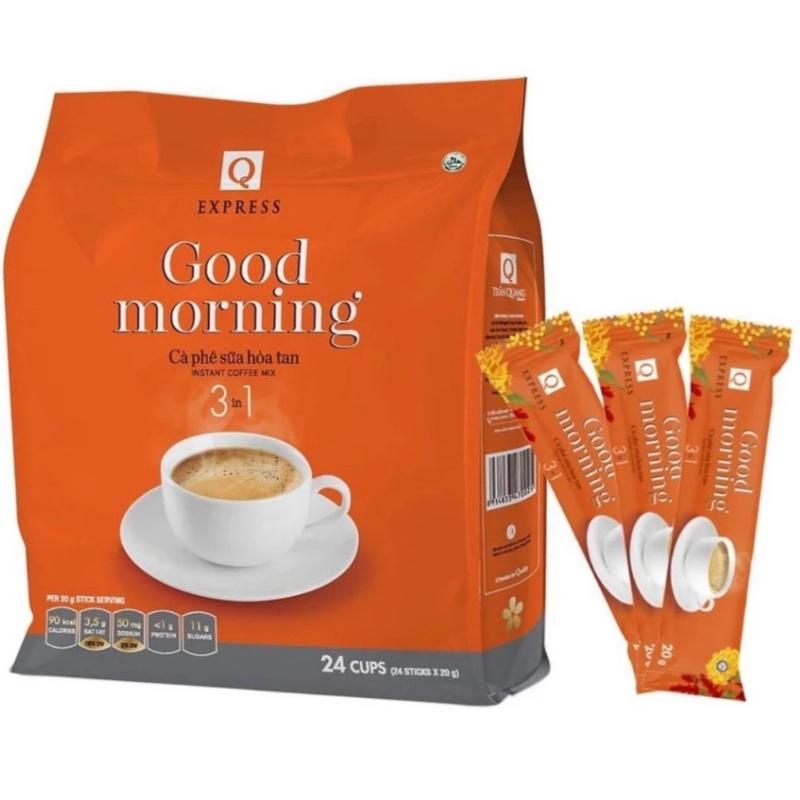  Combo 3 bịch Cà phê sữa hoà tan 3in1 Trần Quang  24 gói x 20g  - Cafe Socola Coffee caphesua cafesua 