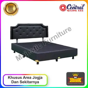 Divan Sandaran Central Oscar 25 Calista - 90/100/120/160/180/200 - Jogja (Synthetic Leather, Tinggi Sandaran 140 cm, Tinggi Divan 25 cm, Tinggi Kaki 10 cm)