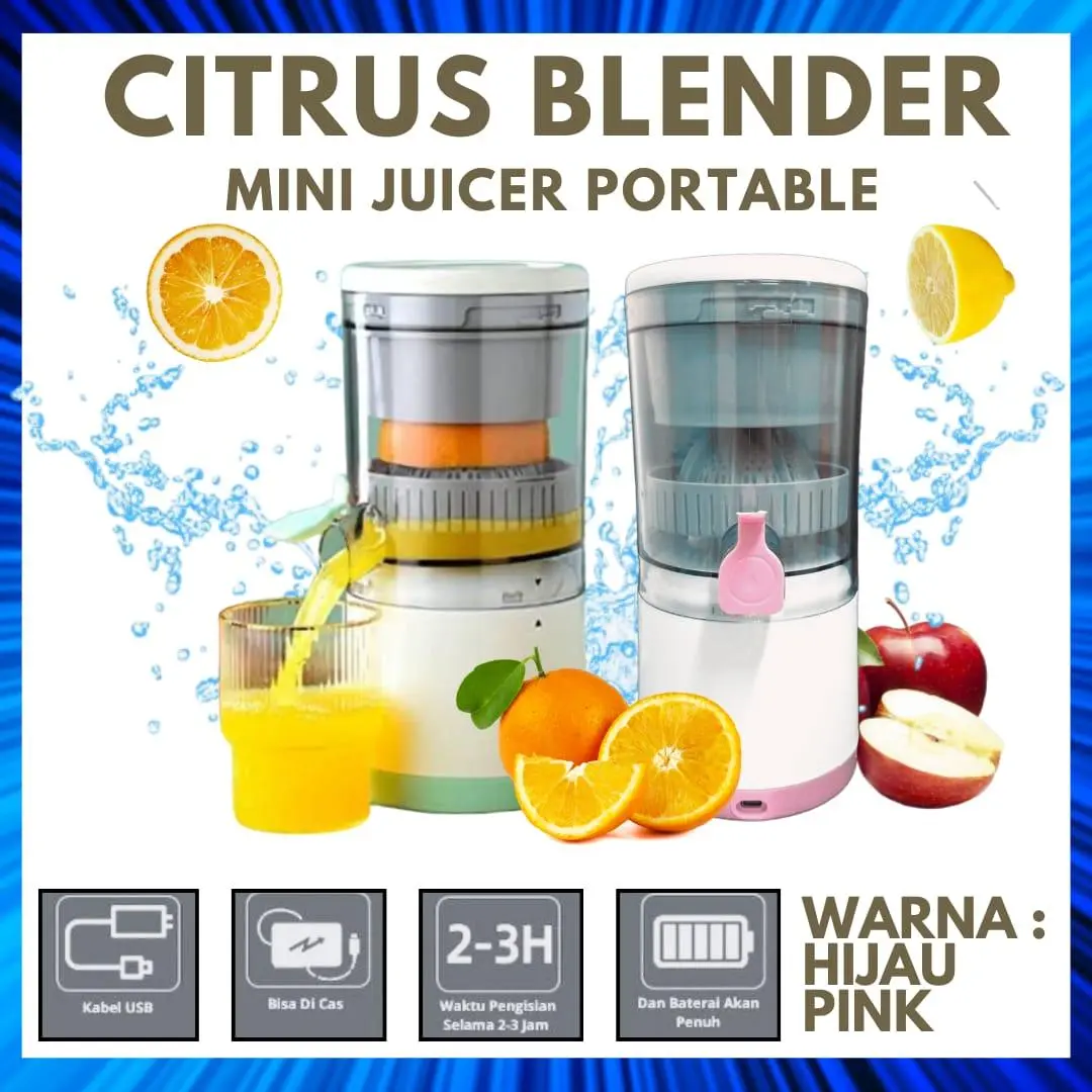 Citrus Blender Mini Juicer Portable Alat Peras Buah Otomatis Multifungsi / Blender Juicer Portable USB Mini Juicer Multifungsi Alat Peras Jeruk otomatis automatic
