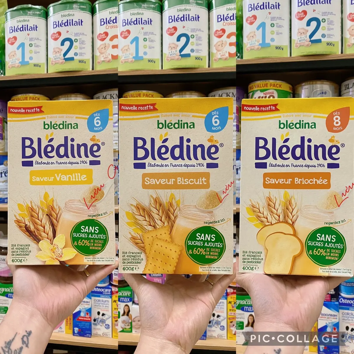 Bột pha cùng sữa Bledine Pháp