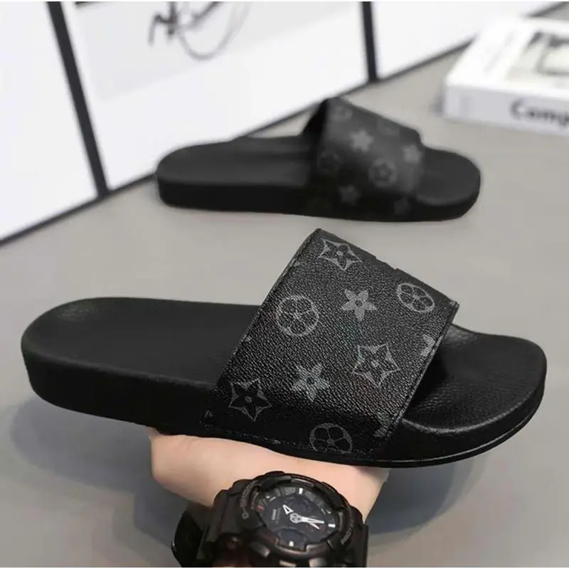 Dép Nam Cao Cấp LV Mẫu Hot Trend 2025 Quai Ngang Đế Đúc Nguyên Khối Êm Ái Bền Đẹp - Slipper, Dép - Cao Su, Da PU, Việt Nam 2