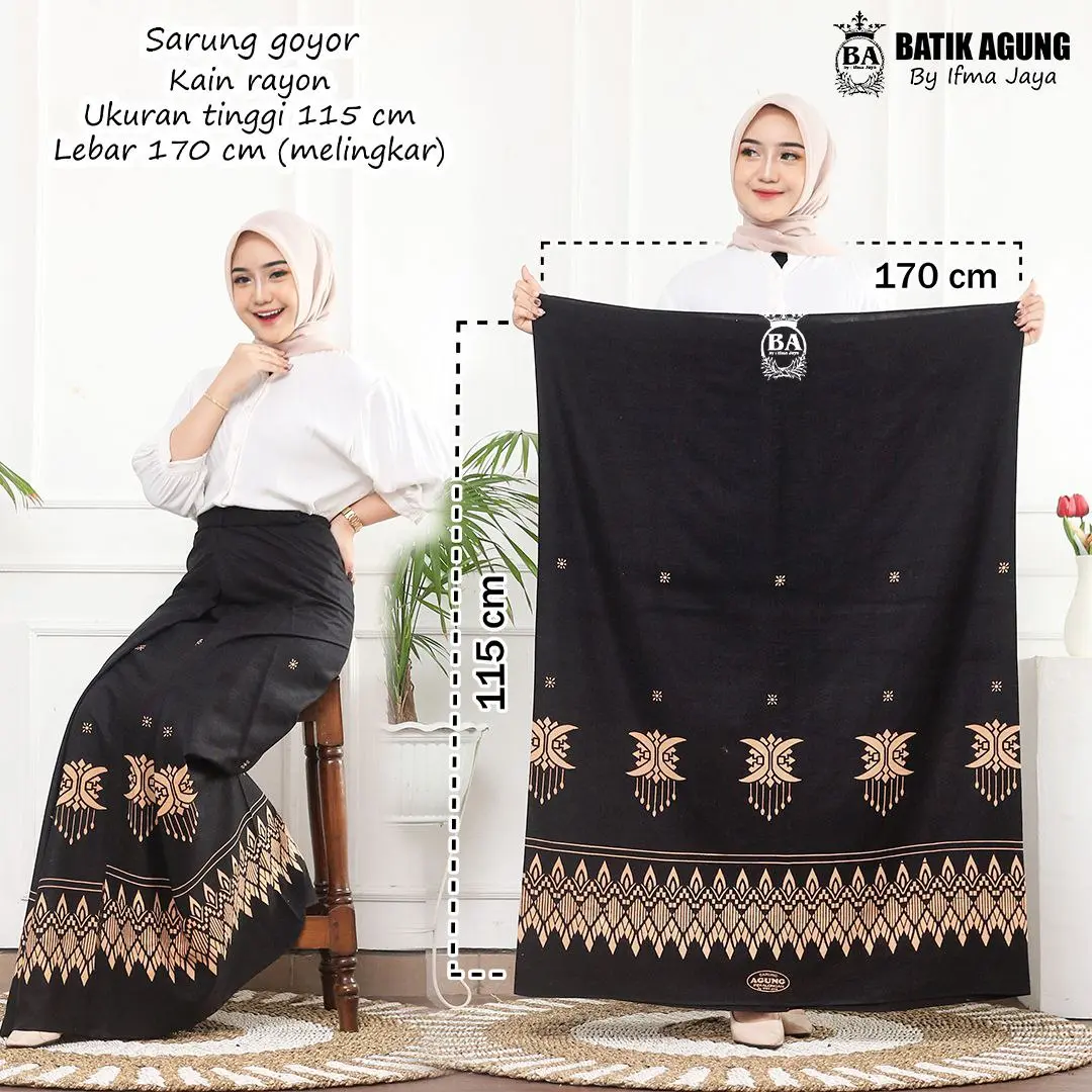SARUNG GOYOR WANITA MOTIF NEW PINTU ACEH