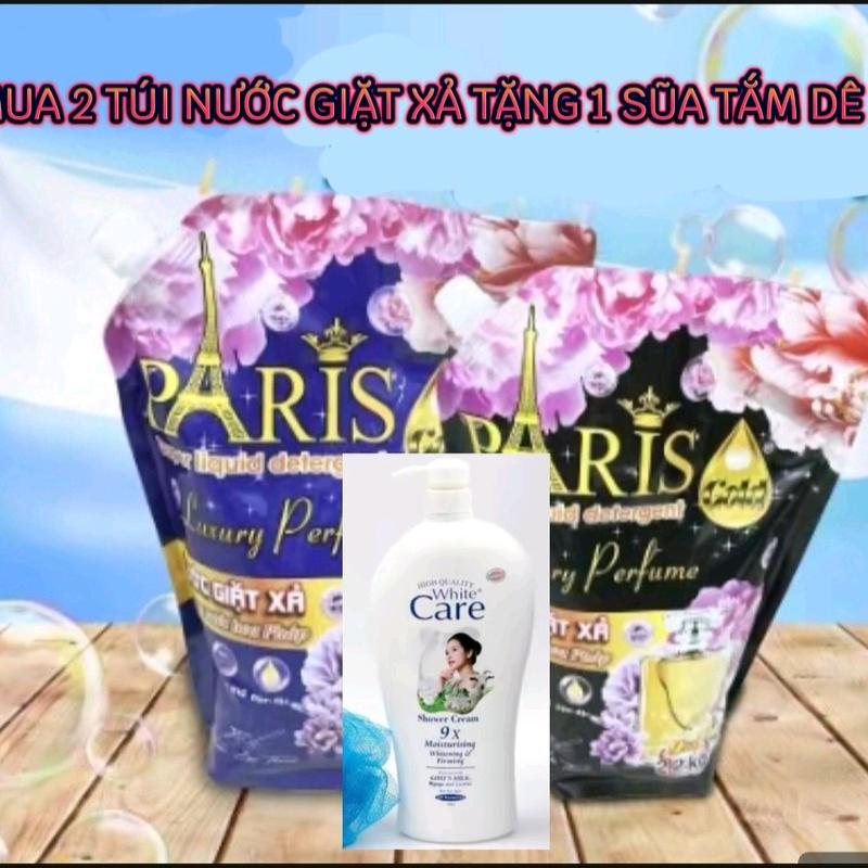 MUA 2 TÚI NƯỚC GIẶT XẢ 4,4KG HƯƠNG NƯỚC HOA TẶNG 1 CHAI SỮA TẮM DÊ 12OOML