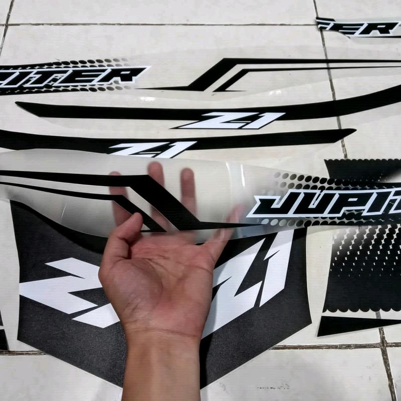 STRIPING TRANSPARAN YAMAHA JUPITER Z1 SUPER BLACK 1