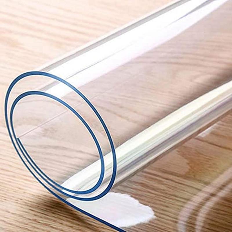 Tấm nhựa PVC Dày 2mm mềm trong suốt dùng trải bàn vách ngăn dài từ 100-300cm x khổ 60-120cm chống nước ngăn lạnh cách nhiệt chống trơn chượt chống bụi có thể tái sử dụng thân thiện với môi trường Sử dụng trong gia đình nhà xưởng rèm vải Đồng