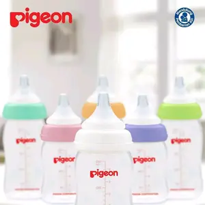 PIGEON BOTOL WIDE NECK 160 ML W/ P-PLUS NIPPLE BOTTLE SUSU DOT BAYI 0 MONTH+