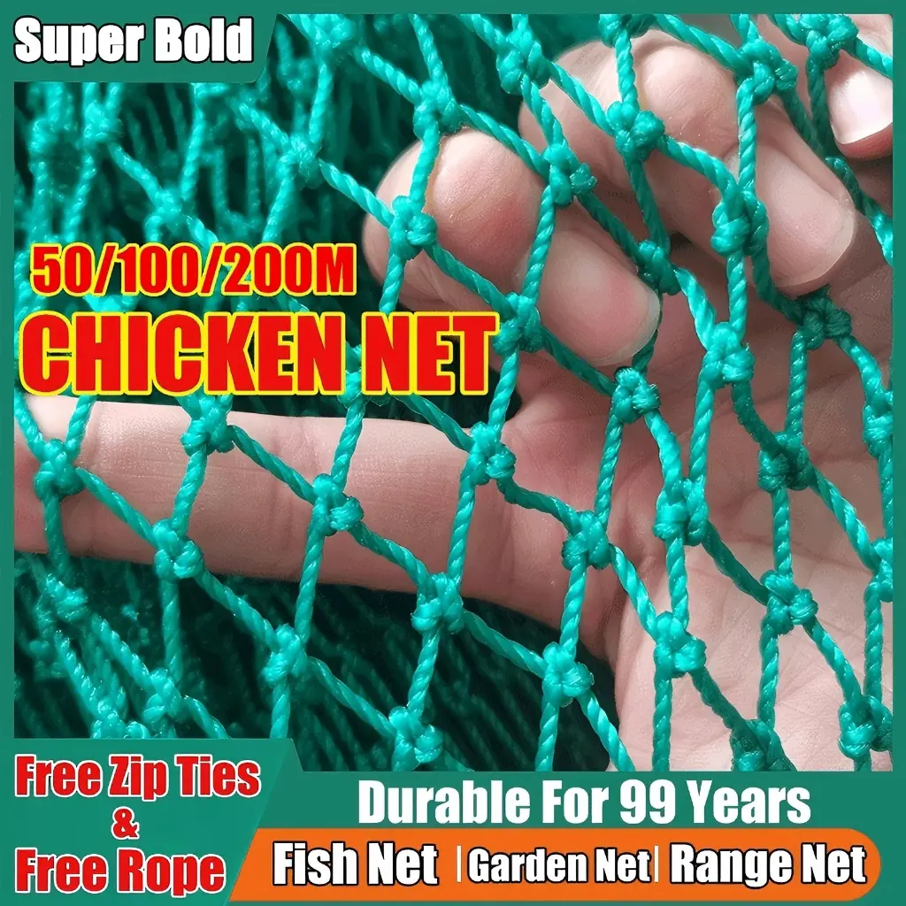Bold Chicken Net 50/100/200m Range Net for Chicken Lambat Outdoor ...