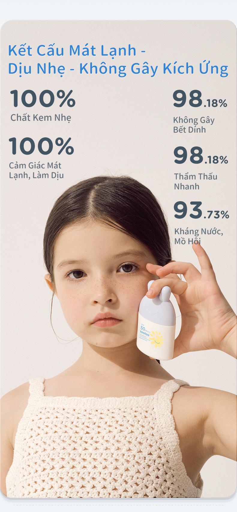 Product Introduction of Combo Kid cooling kem chống nắng & kem dưỡng dịu da, An toàn cho da nhạy cảm SFP 50 mz 8