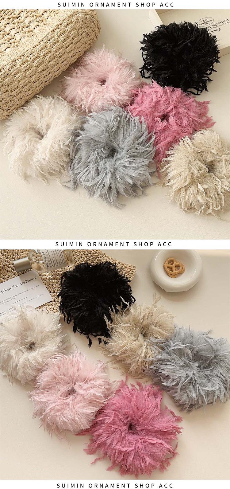 Product Introduction of Fluffy Hair headwear with no headband traces, elastic and durable headband, designed for girls' bun head ponytail, 2