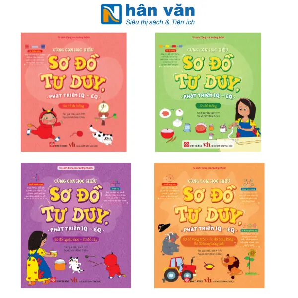 Sách - Cùng Con Học Hiểu Sơ Đồ Tư Duy, Phát Triển IQ-EQ 0