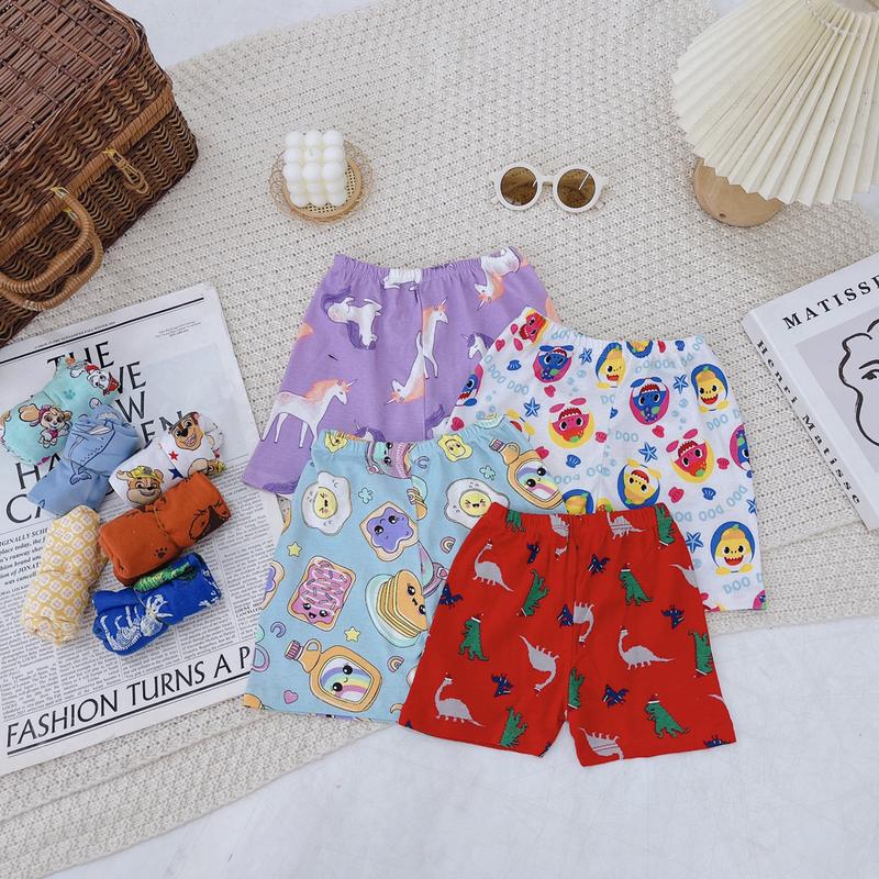 [ Bảng Màu Mới] Quần Chục Đùi Cotton Cho Bé Trai Bé Gái Từ 1-5 Tuổi (7-17kg) 7