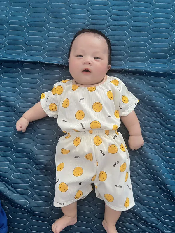 3 Bộ Đồ Cho Bé Chất Vải Tăm Lạnh Thoáng Mát In Họa Tiết Dễ Thương 5