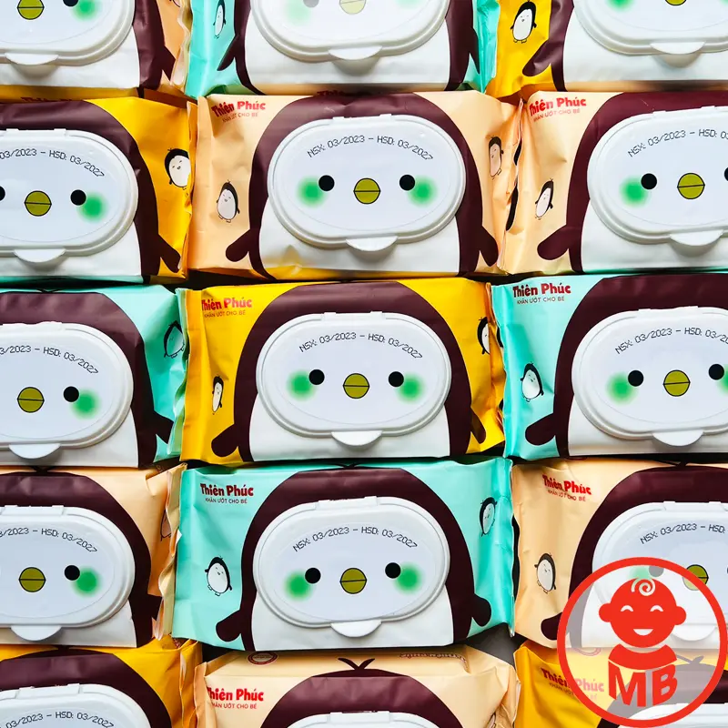 Khăn ướt BABY THIÊN PHÚC CHIM CÁNH CỤT 100 tờ cho bé