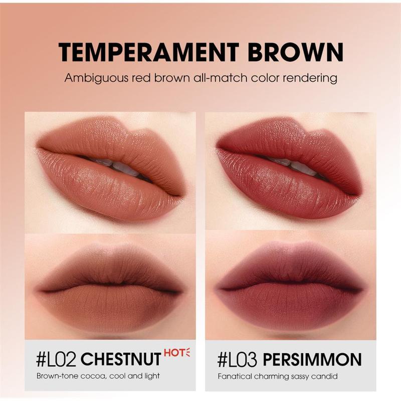 【COD】O.TW O.O 2-in-1 Soft Mist Double Sided Lip Mud Lipstick Waterproof Non Stick Cup Non Graduated Cup Velvet Mist Lipstick 6