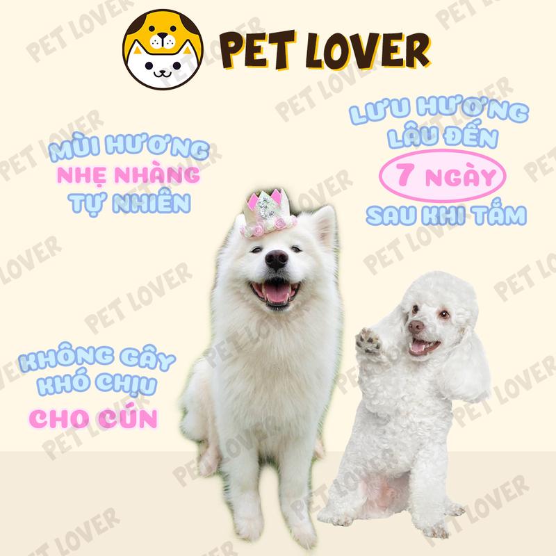 Sữa tắm cho chó lông trắng, loại bỏ vết ố và mùi hôi trên lông Yaho Rolay Care chai 500ml white  coat  shampoo 2