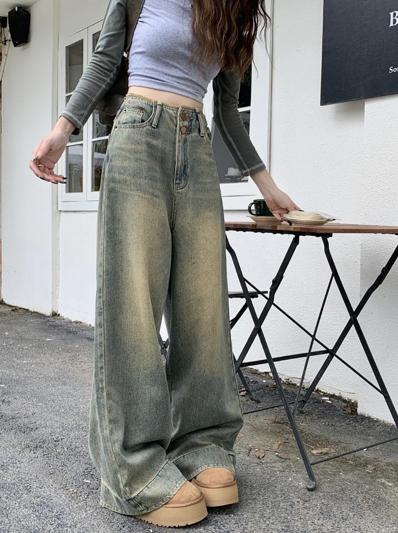 Product Introduction of Quần Denim Cổ Điển Cạp Cao Ống Rộng, "Motel7" 19