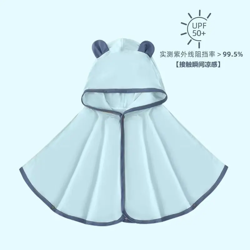 Áo choàng chống nắng cho Em Bé Hàng mới về mùa hè, làm bằng lụa Lạnh mỏng, quần áo chống nắng, thích hợp cho Em Bé và trẻ sơ sinh, áo choàng, áo gió 5