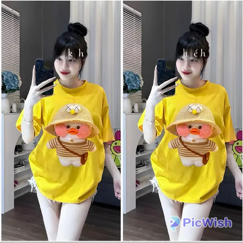 Kaos Branded Kawai Duck Original Kaos Bangkok Baju Branded Premium Import Kaos Atasan Korea Baju Bkk Distro Combed Sablon Wanita Dewasa Oversize Pendek