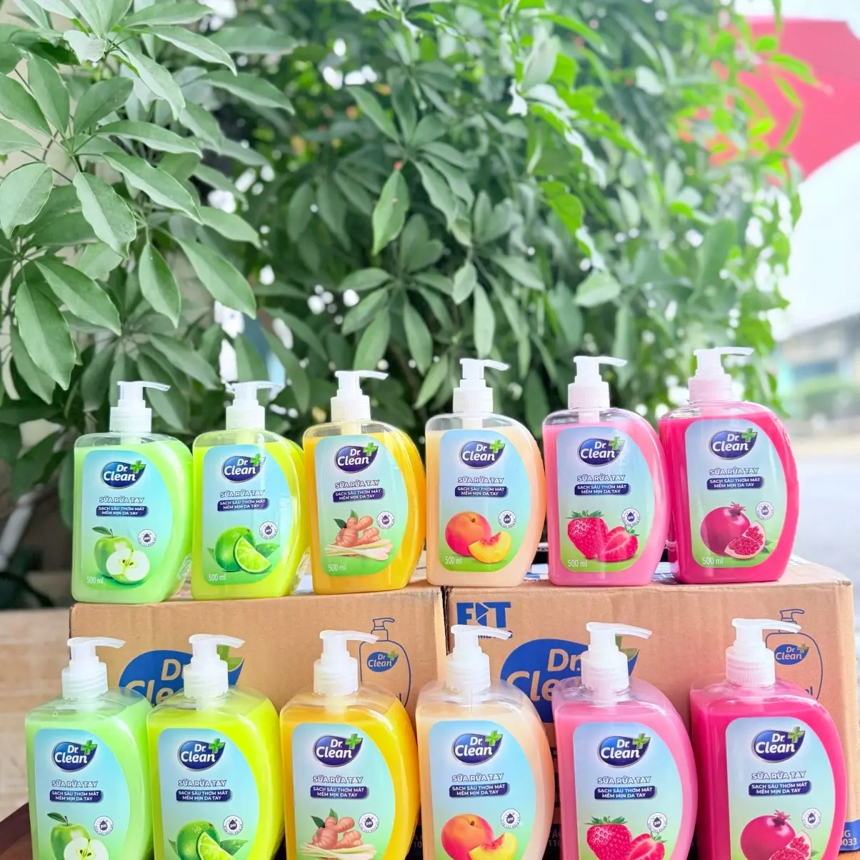 Sữa rửa tay Dr.Clean chiết xuất trái cây thanh mát, sạch khuẩn mềm dịu da tay 500ml - Skin Care